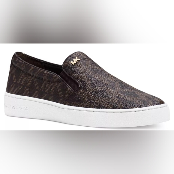 Michael Kors Shoes - Michael Kors Keaton Logo Slip-On Sneakers Size 8.5 MSRP $99